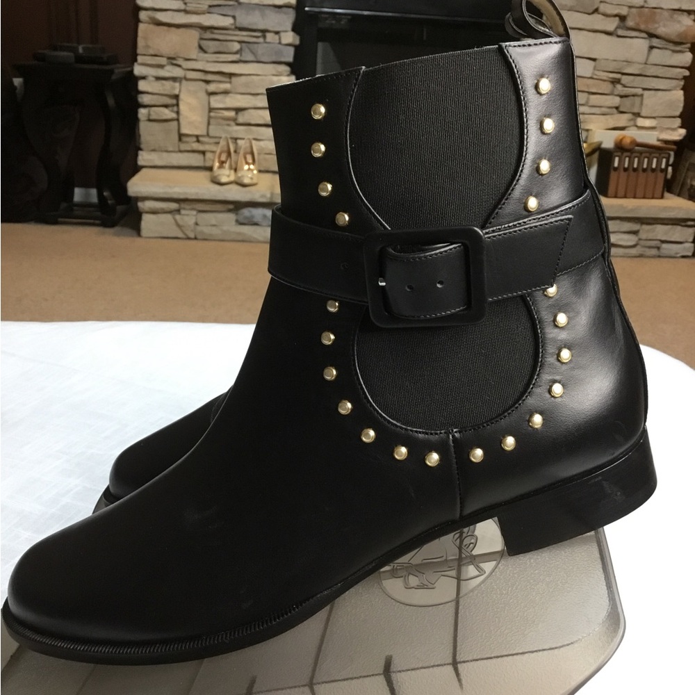 Mia Becar leather ankle boots